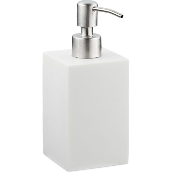 Relaxdays Distributore Di Sapone 10031062_49 In Poliresina Bianca 300,0 Ml-image