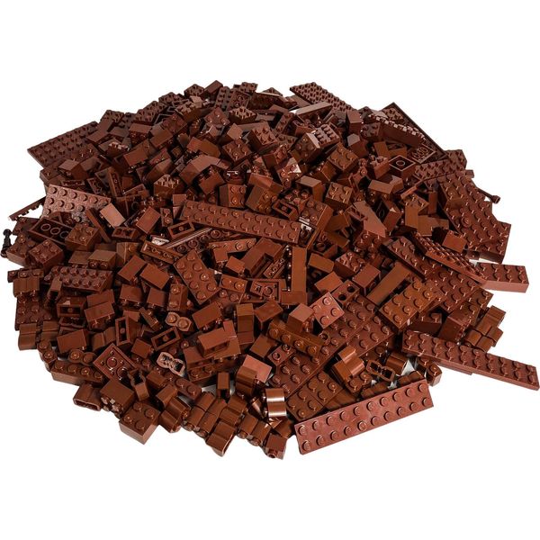 Mattoncini Lego® Speciali Misto Rosso-Marrone Nuovo! Quantità 50X - Ogni Miscela Assemblata Singolarmente-image