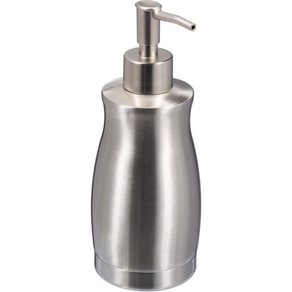 Relaxdays 2X Dispenser Di Sapone In Acciaio Inox 400Ml, Argento-image