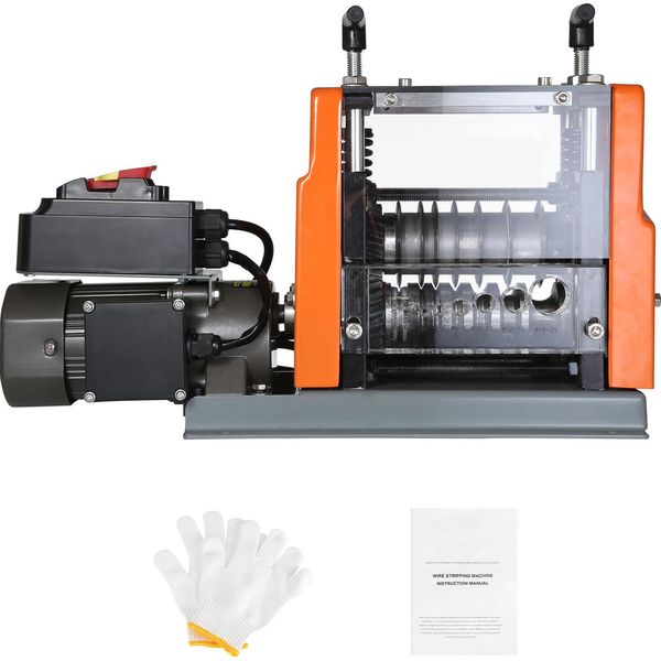 Succebuy Spelafili Automatico, Spelafili Elettrico Da 0,06 A 0,98 Pollici, 60 W, Spelafili Con Riferimento Di Profondità, 6 Canali Rotondi E 1 Piatto Per Il Riciclaggio Del Rame-image
