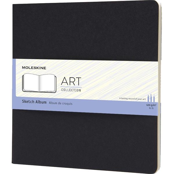 Moleskine 9788867323388 Moleskine Quaderno Per Schizzi, Quadrato, 120G/Mq, Cartone, Nero-image