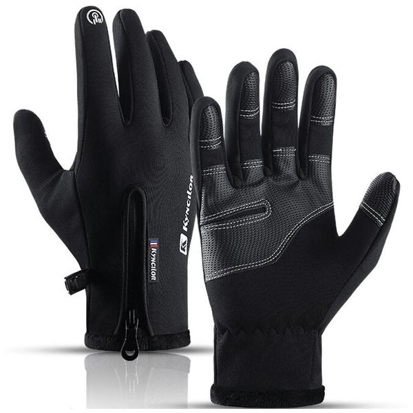 Guanti Sportivi Invernali Da Telefono (Taglia Xl) - Nero-image