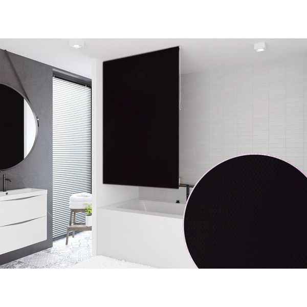 Tenda Da Doccia Base In Peva Nero 170X240 Cm-image