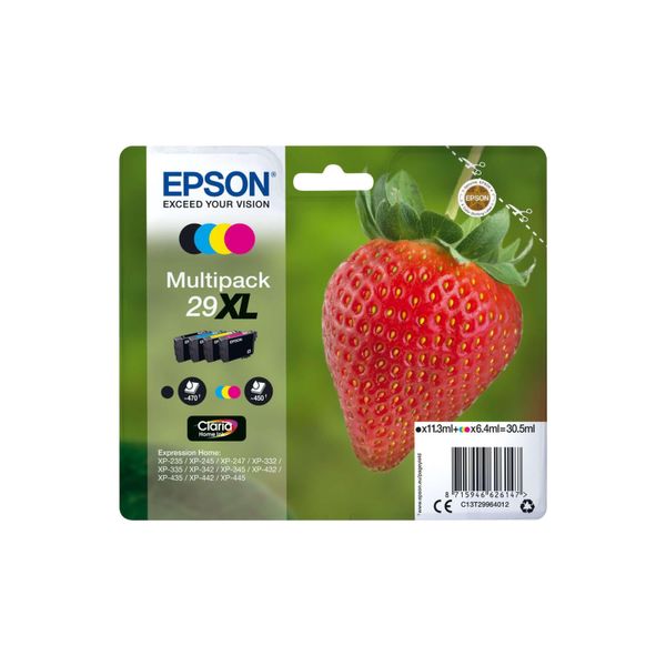 4Er Original Multipack Set FüR Epson C13T29964012 / 29XL Expression Home XP-452 Druckerpatronen-image
