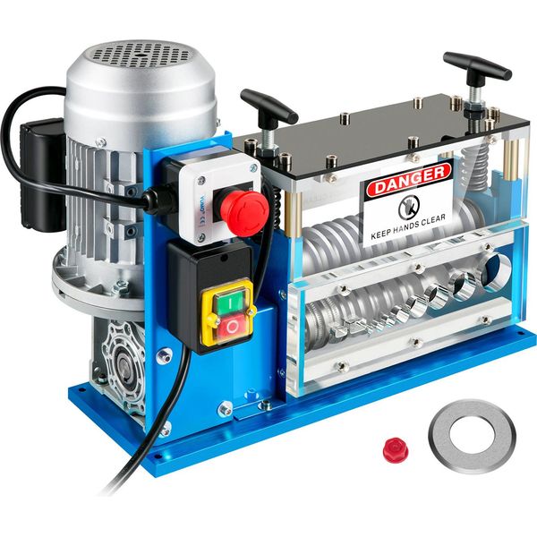 Succebuy Spelafili Elettrico, 0,06-0,15 Pollici, Automatico, 11 Canali, 10 Lame, 75 Ft/Min, Per Il Riciclaggio Di Fili Di Rame-image
