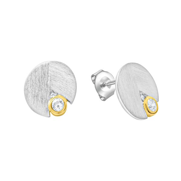 Paar Ohrstecker Celesta, Silber (Silbergrau, Weiß), Ohrringe, Damen, One-Size, Silber 925 (Sterlingsilber)-image