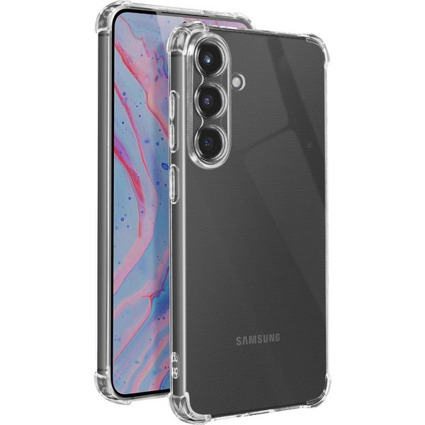 Avizar, Custodia Bumper Per Samsung Galaxy S25 Plus Con Angoli Antiurto, Trasparente-image