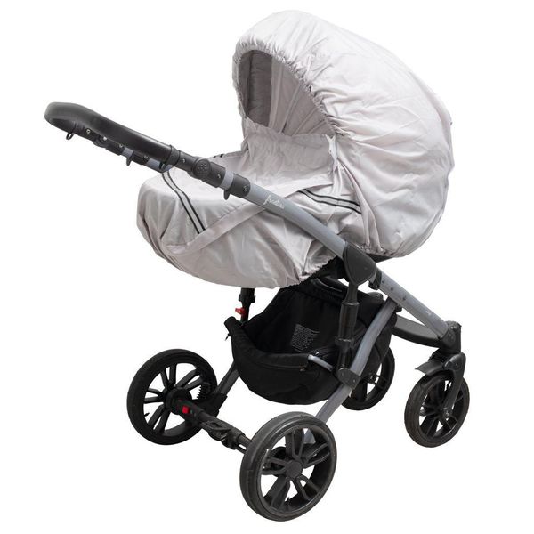 Copri Passeggino Con Elemento Riflettente New Baby Basic Grigio-image