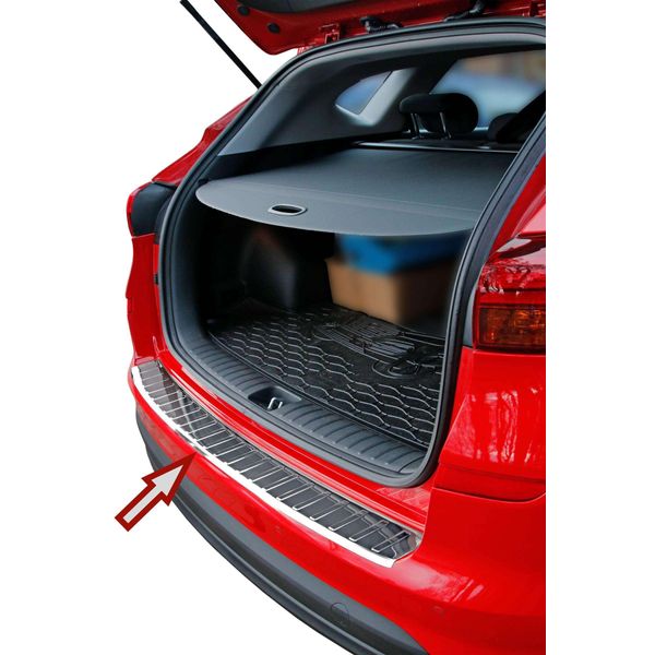 Protezione Paraurti Per Hyundia Tucson Iii Facelift | 2018-2020 | Acciaio Inox Lucido-image