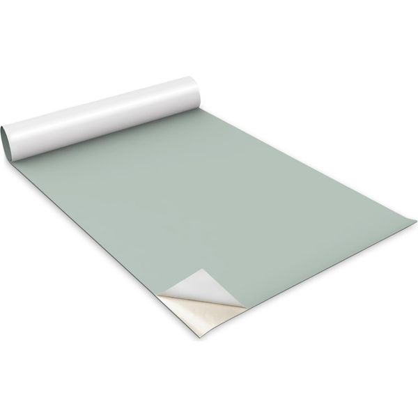 Pellicola Autoadesiva Per Mobili - Pellicola Decorativa - Mobili Da Tavolo - Tagliabile Su Misura - Colore Verde Chiaro - 100 X 50 Cm-image