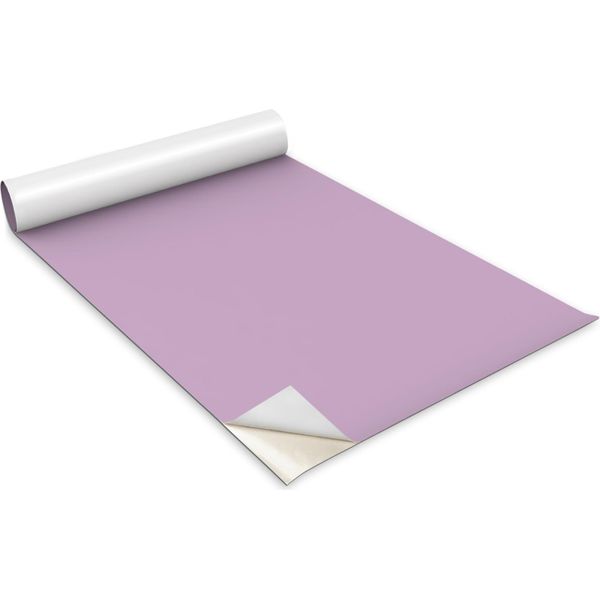 Pellicola Autoadesiva Per Mobili - Pellicola Decorativa - Mobili Da Tavolo - Tagliabile Su Misura - Colore Viola Chiaro - 100 X 50 Cm-image