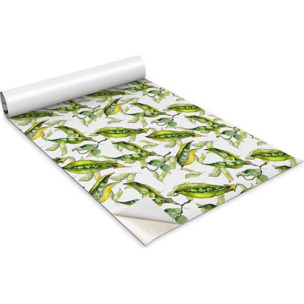 Pellicola Autoadesiva Per Mobili - Pellicola Decorativa - Mobili Da Tavolo - Tagliabile Su Misura - Verde Pisello - 100 X 50 Cm-image