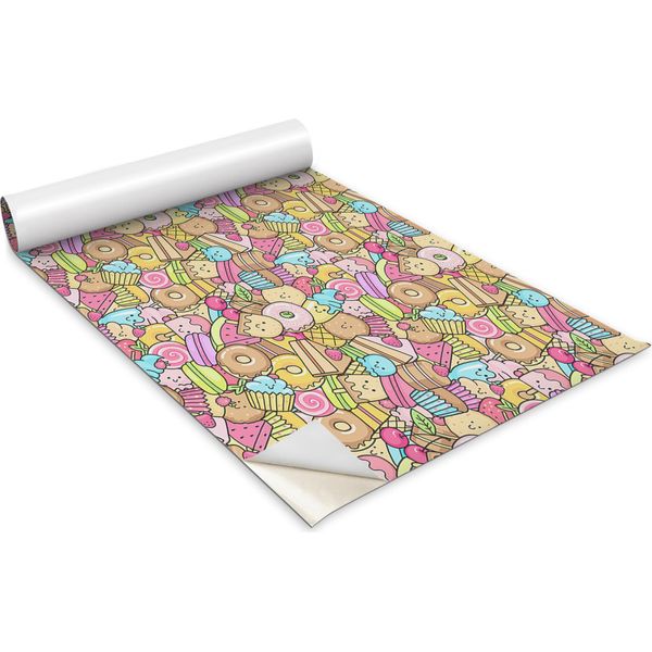 Pellicola Autoadesiva Per Mobili - Pellicola Decorativa - Mobili Da Tavola - Tagliabile Su Misura - Caramelle Colorate - 100 X 50 Cm-image