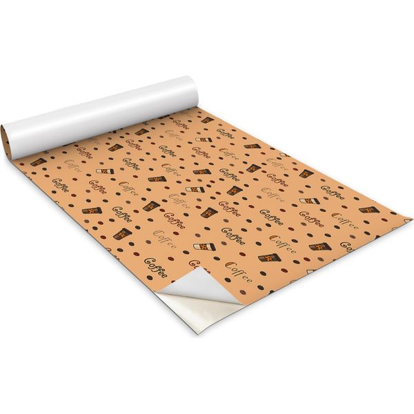 Pellicola Autoadesiva Per Mobili - Pellicola Decorativa - Mobili Da Tavolo - Tagliabile Su Misura - Cartone Animato Caffè - 100 X 50 Cm-image