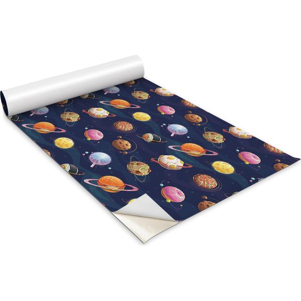 Pellicola Autoadesiva Per Mobili - Pellicola Decorativa - Mobili Da Tavolo - Tagliabile Su Misura - Pianeti A Fumetti - 100 X 50 Cm-image