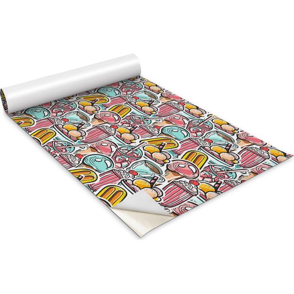Pellicola Autoadesiva Per Mobili - Pellicola Decorativa - Mobili Da Tavola - Tagliabile A Misura - Caramelle A Fumetti - 100 X 50 Cm-image