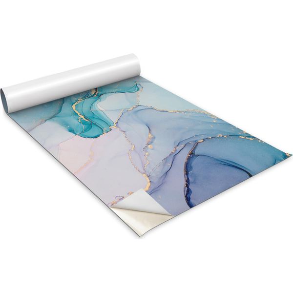 Pellicola Autoadesiva Per Mobili - Pellicola Decorativa - Mobili Da Tavolo - Tagliabile Su Misura - Marmo Candito - 100 X 50 Cm-image