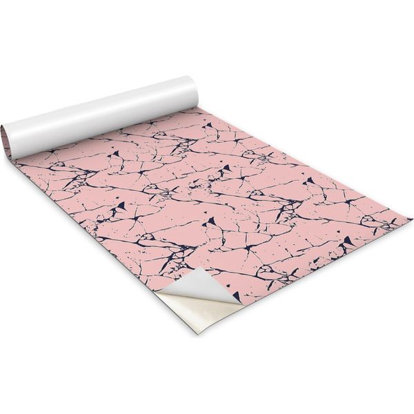 Pellicola Autoadesiva Per Mobili - Pellicola Decorativa - Mobili Da Tavolo - Tagliabile Su Misura - Cartone Animato Marmo Rosa - 100 X 50 Cm-image