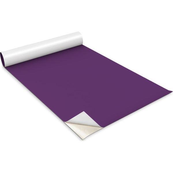 Pellicola Autoadesiva Per Mobili - Pellicola Decorativa - Mobili Da Tavolo - Tagliabile Su Misura - Colore Viola - 100 X 50 Cm-image