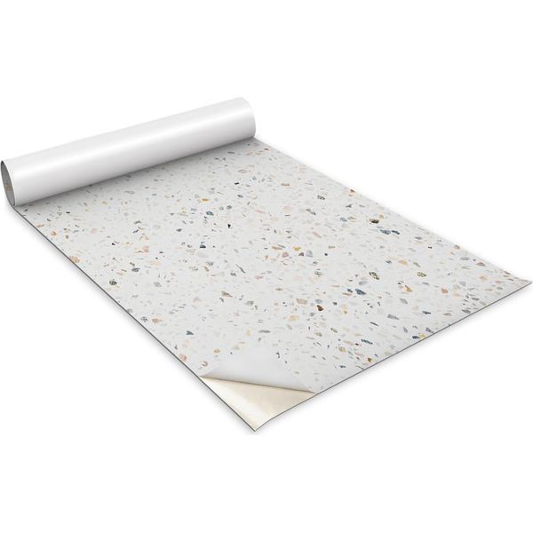 Pellicola Autoadesiva Per Mobili - Pellicola Decorativa - Mobili Da Tavola - Tagliabile Su Misura - Gres Porcellanato - 100 X 50 Cm-image