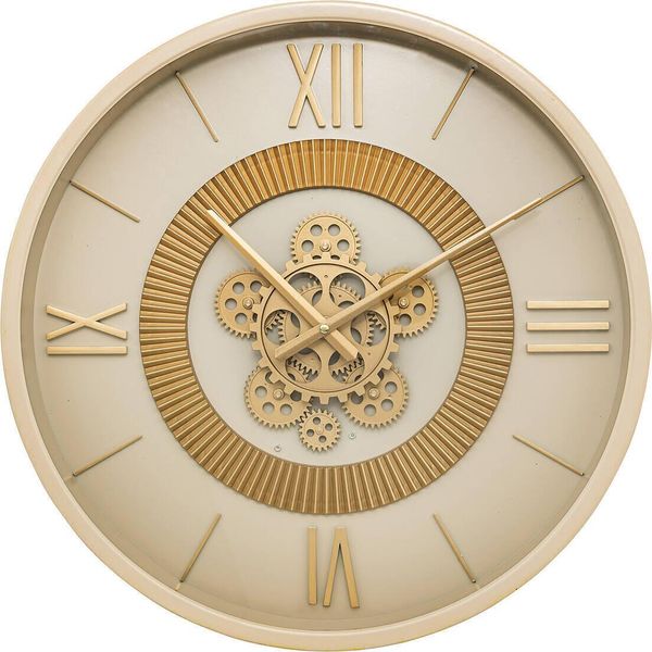 Atmosphera Createur D'interieur - Orologio Meccanico Guiliana In Metallo Beige D50Cm-image