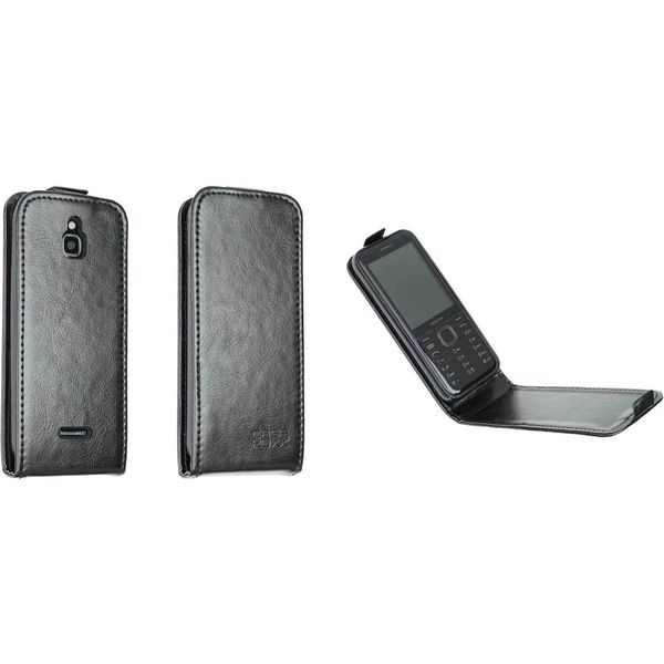 Caseroxx Custodia Protettiva Flip Cover Compatibile Con Nokia 8000 4G, Custodia Smartphone Flip Cover In Nero-image