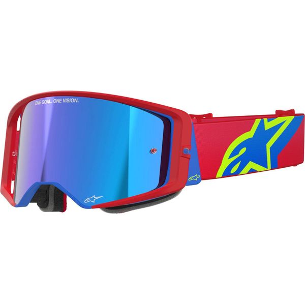 Occhiali Supertech Corp, Alpinestars (Rosso/Blu, Plexi Argentato A Specchio) 2026-image