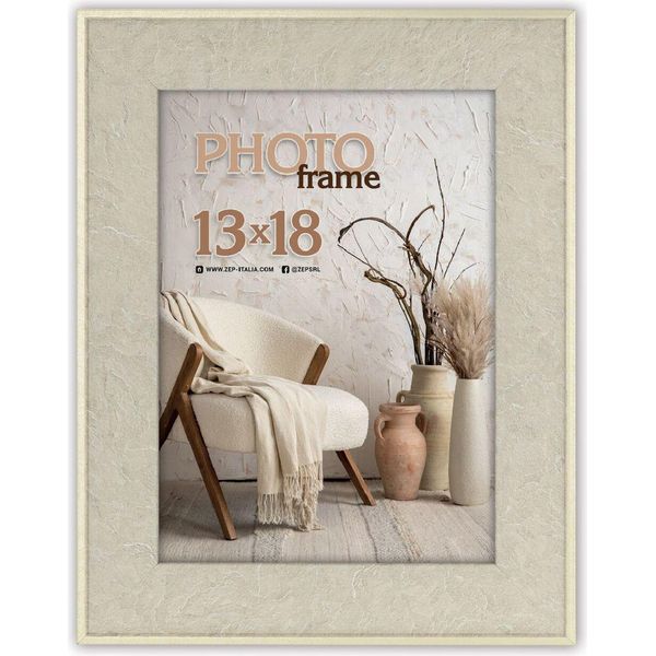 Cornice Zep Colmar Grey 15X20 Cm In Polistirolo Effetto Legno Con Supporto-image