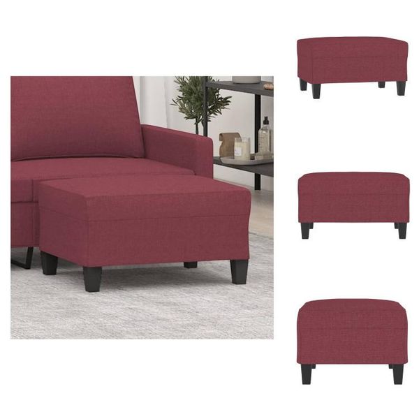 Vidaxl Sgabello Rosso Vino 70X55X41 Cm In Tessuto - Sgabello Imbottito-image