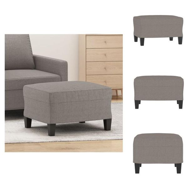 Vidaxl Sgabello Taupe 60X50X41 Cm In Tessuto - Sgabello Imbottito-image