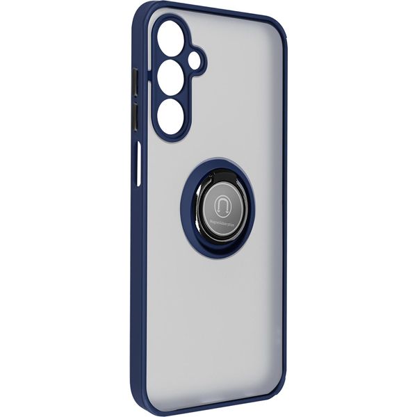 Avizar, Custodia Per Cellulare Con Supporto Per Anello Samsung Galaxy A25 5G, Blu Scuro-image