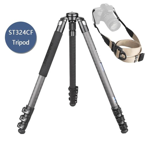 Treppiede Per Fotocamera In Fibra Di Carbonio, Capacità Di Carico 30 Kg, Altezza Estesa 158 Cm, Standard ST324CF-image
