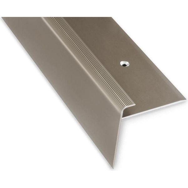 Profilo Perimetrale Per Gradini Safety Form: F Bronzo Scuro L 134 Cm-image