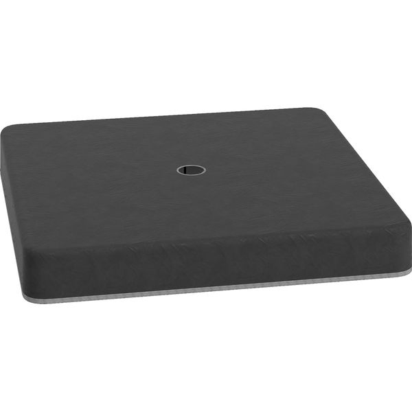 Outsunny Supporto Per Ombrellone 4 Pezzi Peso Ombrellone Impermeabile, Supporto Per Ombrellone Semaforo, Croce A Terra Riempibile Con Sabbia 80 Kg, Supporto Per Ombrellone Semaforo Pesi Ombrellone Base Plastica Nero-image