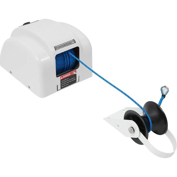 Verricello Elettrico, Capacità Di Carico 20 Kg, Lunghezza Fune 30 M, Verricello 45LB-image