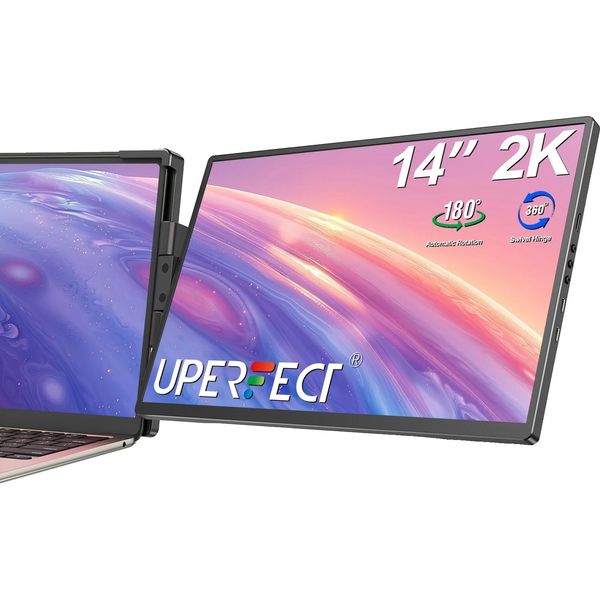 Monitor Portatile 14" 2K, Risoluzione 2560 X 1440, Display Ips, Singolo, Connettore Eu"-image