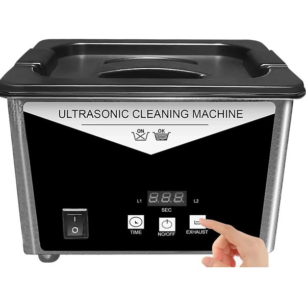 Pulitore A Ultrasuoni, Capacità 0,8L, Frequenza 40KHZ, Design Di Facile Utilizzo-image
