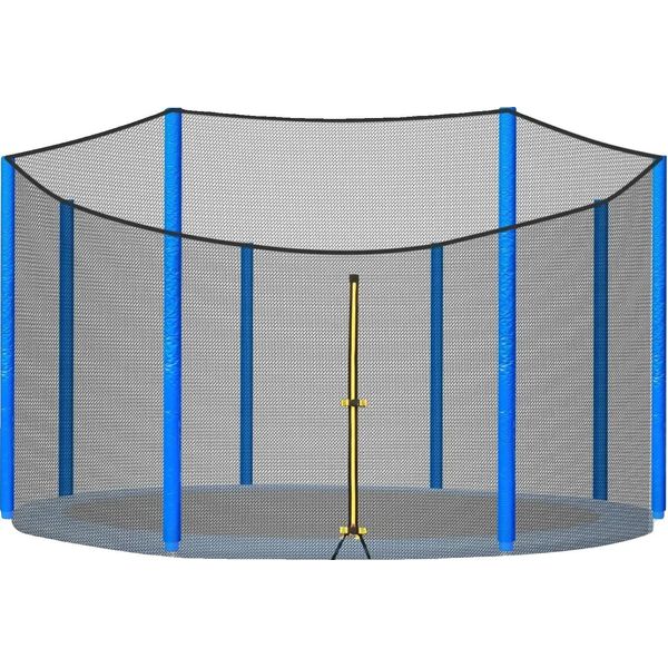 Rete Di Sicurezza Per Trampolino, Materiale Resistente Alle Intemperie, Chiusura Sicura Con Cerniera A Doppia Testa, Per Trampolino Da 305 Cm-image