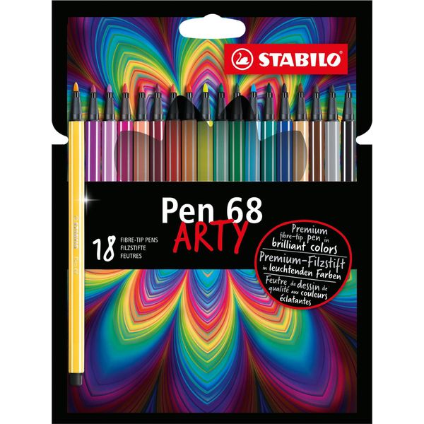 Stabilo Pen 68 Arty Marcatore Medio Multicolore 18 Pz-image