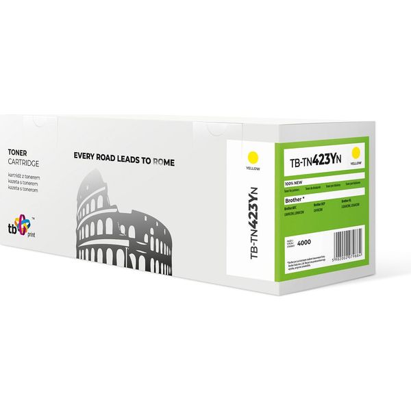 Tb Print Toner For Brother TN423 Y TB-TN 423YN Yellow 100% New-image
