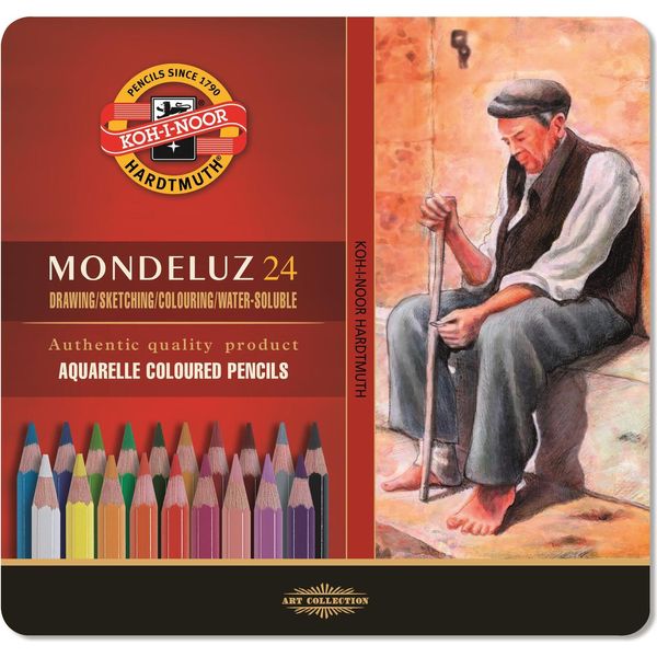 KOH-I-NOOR Mondeluz 3724/24 Set Di Matite Acquerellabili 24 Pz-image