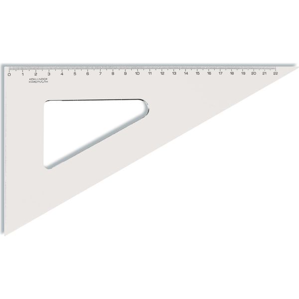 Koh Triangolo Plast 60° 22 Cm Righello Trasparente-image