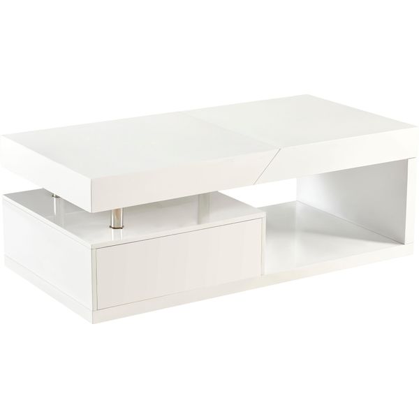 Couchtisch Paroli, Weiß (Weiß, Weiß, Weiß), B:120Cm H:42Cm T:60Cm, Tische, Couchtisch-image
