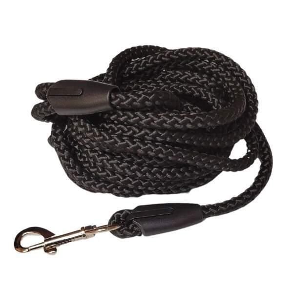 Guinzaglio Da Tracciamento Palkar Per Cani 15 M X 8 Mm Nero-image