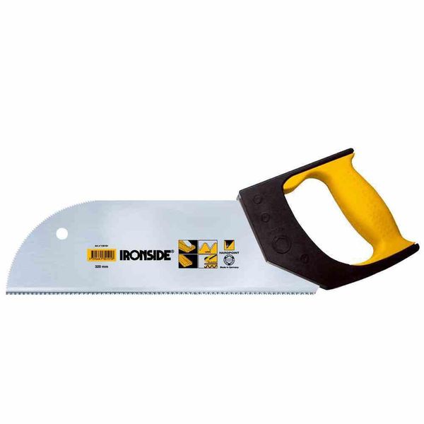 Sega Per Impiallacciatura Ironside 130-191 320 Mm, H. Impugnatura A 2 Componenti, Nero/Giallo/Grigio Argento-image