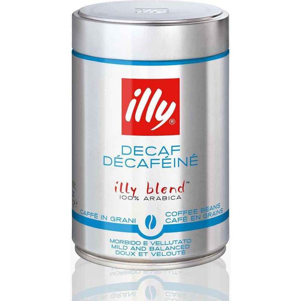 Illy Espresso Decaffeinato / Decaffeinato, Caffè 100% Arabica, Chicchi Interi, Tostatura Media, Lattina, 250G-image