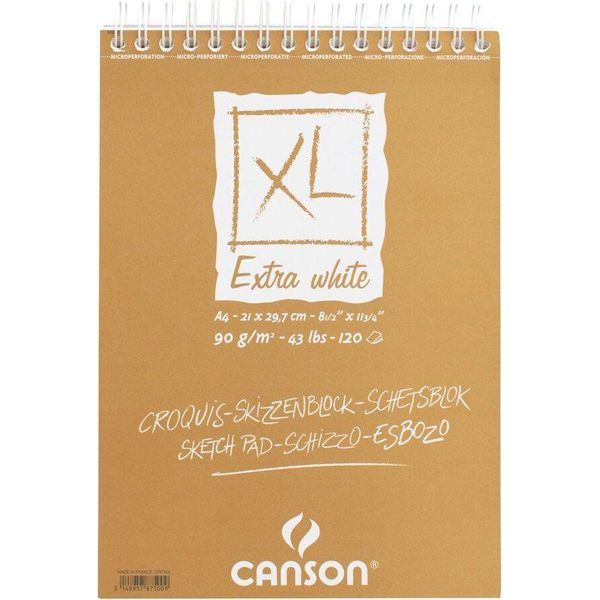 Canson C200787500 Blocco Per Schizzi E Studi Canson "Xl Extra Blanc"", Din A4"-image