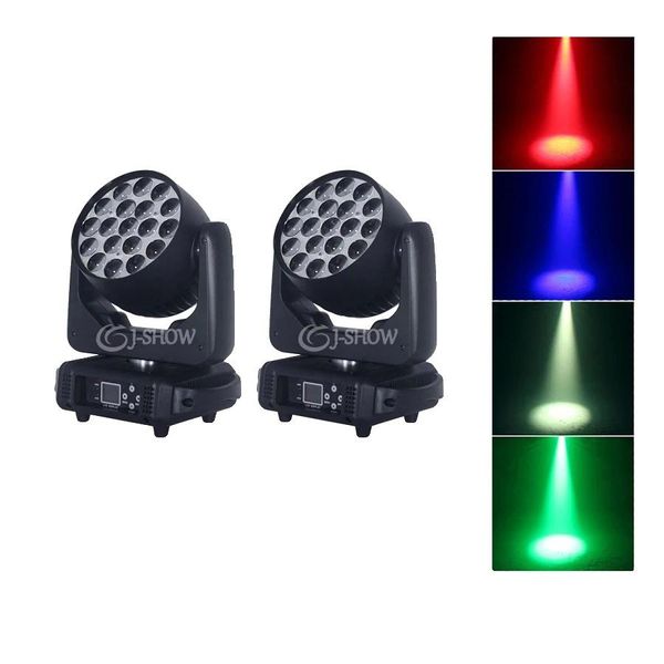 Luce Di Scena A Testa Mobile, Led Rgbw 19X15W, 540° Pan, 270° Tilt, 2 Luci-image