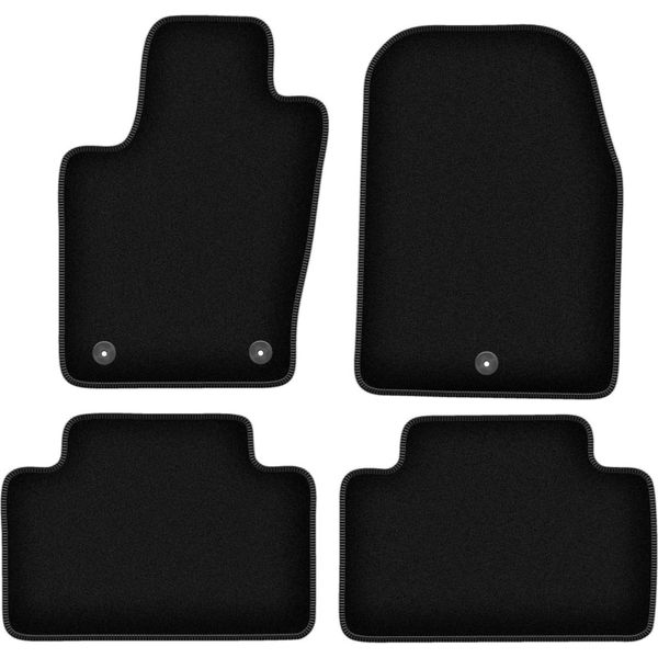 Tappetini In Velluto Per Dodge Durango Iii (2010-, Fuoristrada) Neri, Set 4 Pz, Con Fissaggi-image