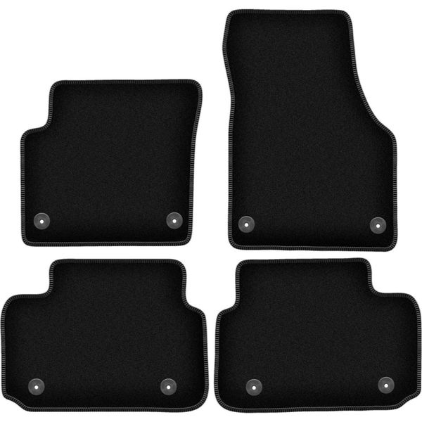 Tappetini In Velluto Per Land Rover Discovery Sport (2014-, Suv) Neri, Set 4 Pz, Con Fissaggi-image